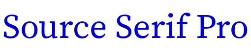 Source Serif Pro 字体